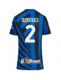 Inter Milan Denzel Dumfries #2 Domácí Dres pro Dámské 2024-25 Krátký Rukáv